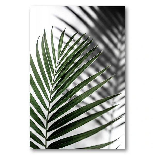 Vibrant Green Palm Leaf Photo Print