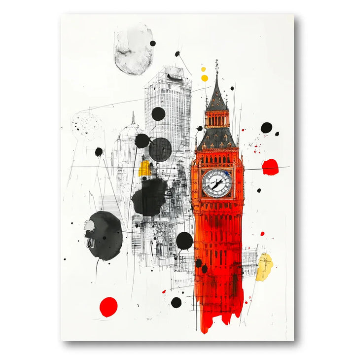 Vibrant London Big Ben Art Print