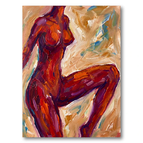 Vibrant Nude Figure Art Print