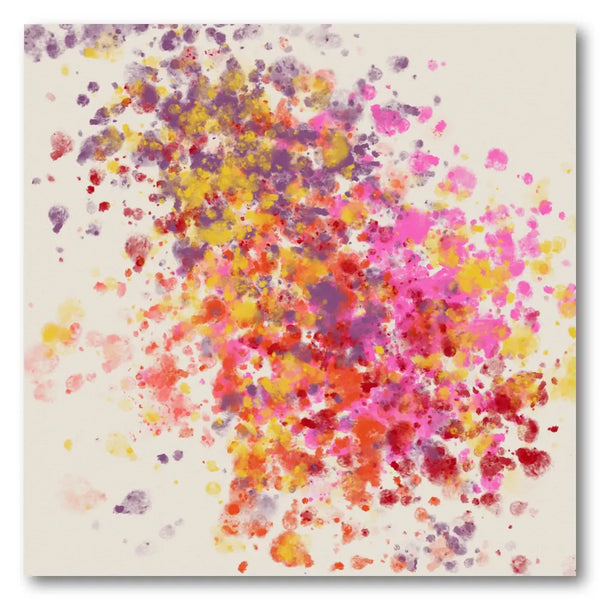 Vibrant Paint Splatter Art Print