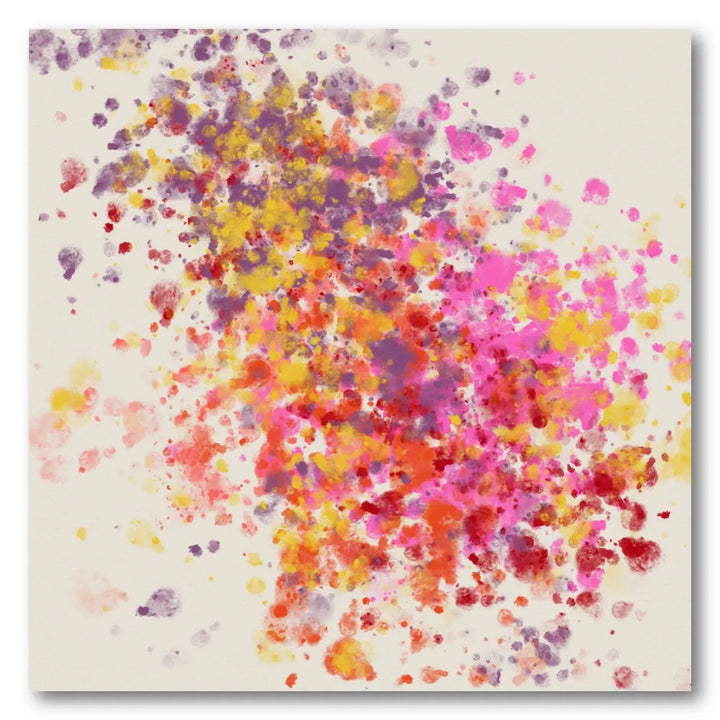 Vibrant Paint Splatter Art Print
