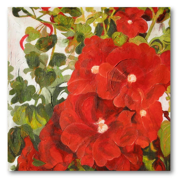 Vibrant Red Blooms Art Print