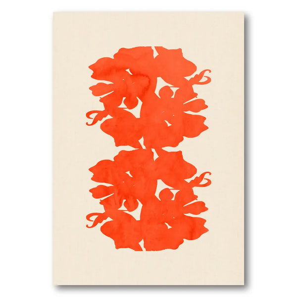 Vibrant Red Blooms Art Print