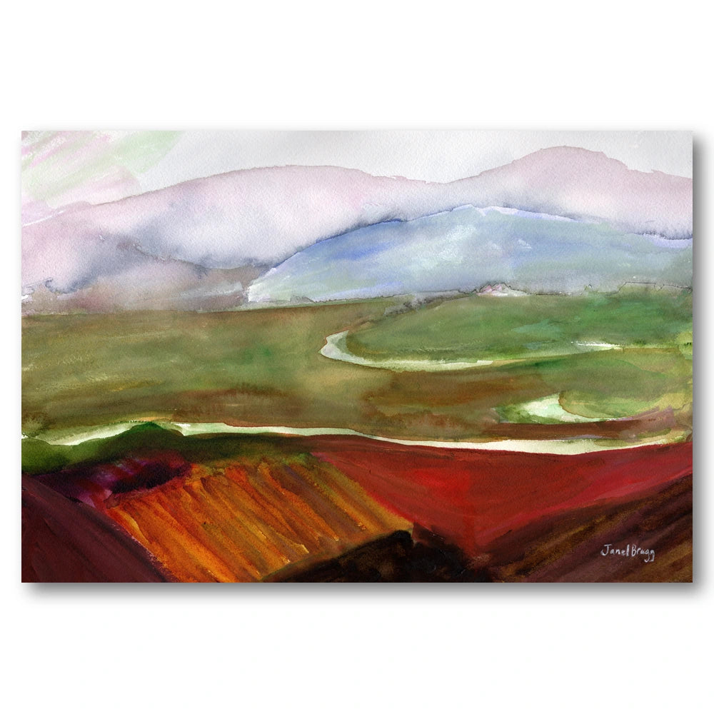 Vibrant River Valley Art Print