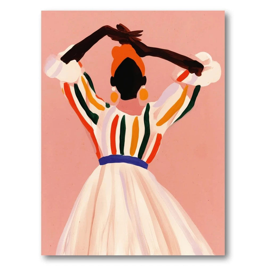 Colourful Striped Elegance Art Print