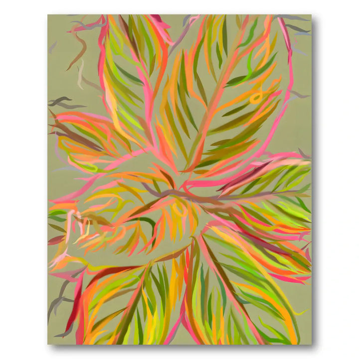 Vibrant Tropical Leaves Art Print