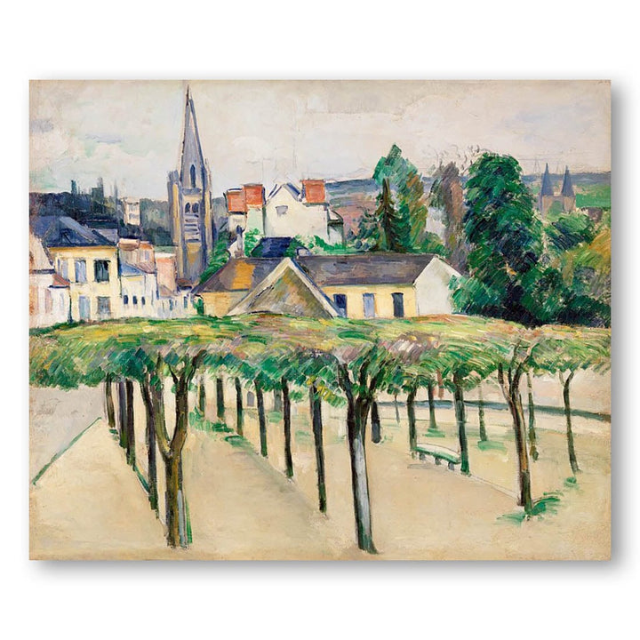 Village Square by Paul Cézanne Art Print