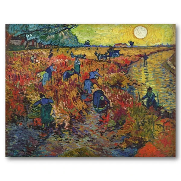 The Red Vineyard by Vincent van Gogh Art Print