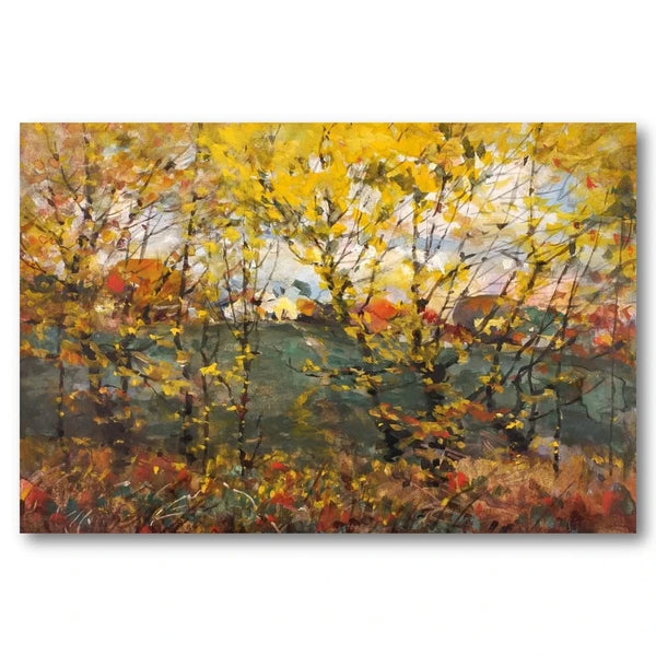 Autumn in Forest by Holmes Art Print