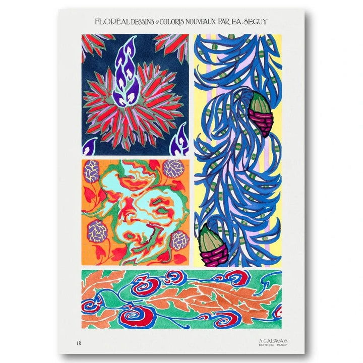 Floreal Designs by E. A. Seguy Art Print