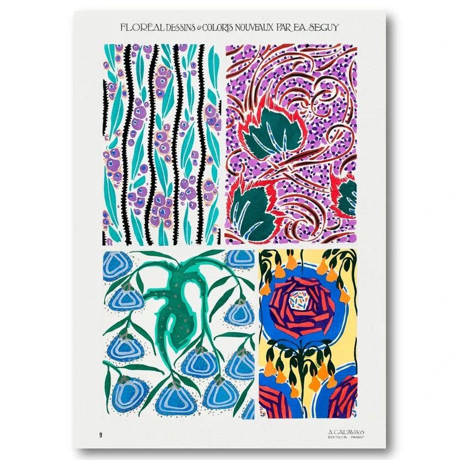 Floral Nouveau by Seguy Art Print