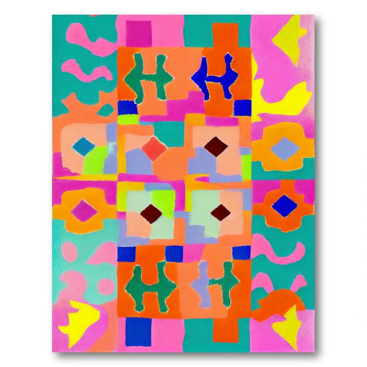 Colorful Abstract Geometric Art Print