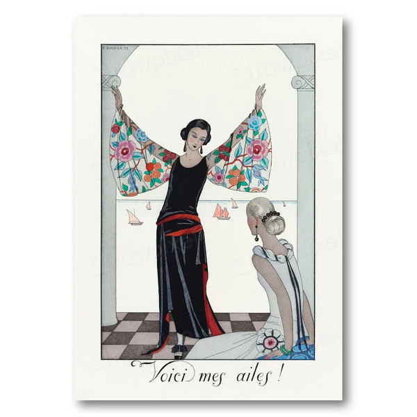 Voici Mes Ailes! Fashion 1923 Art Print