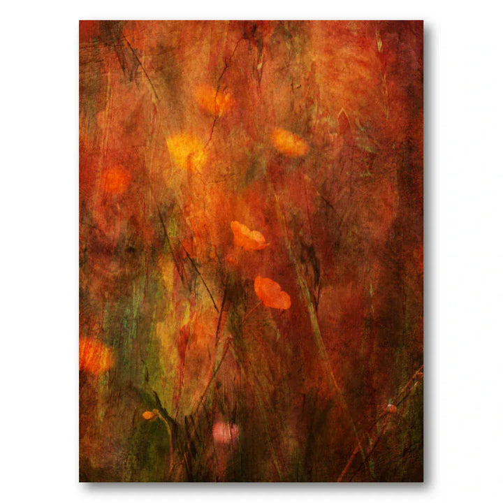 Autumn Flame Abstract Art Print
