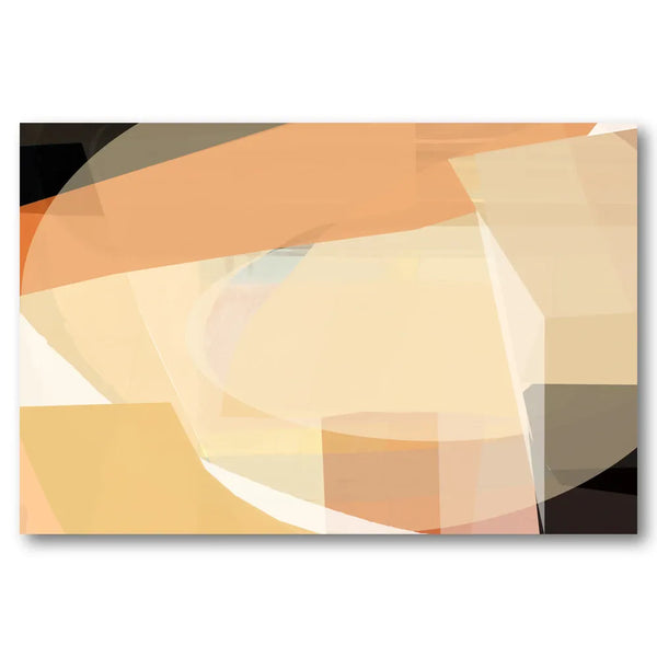 Warm Abstract Shapes Art Print