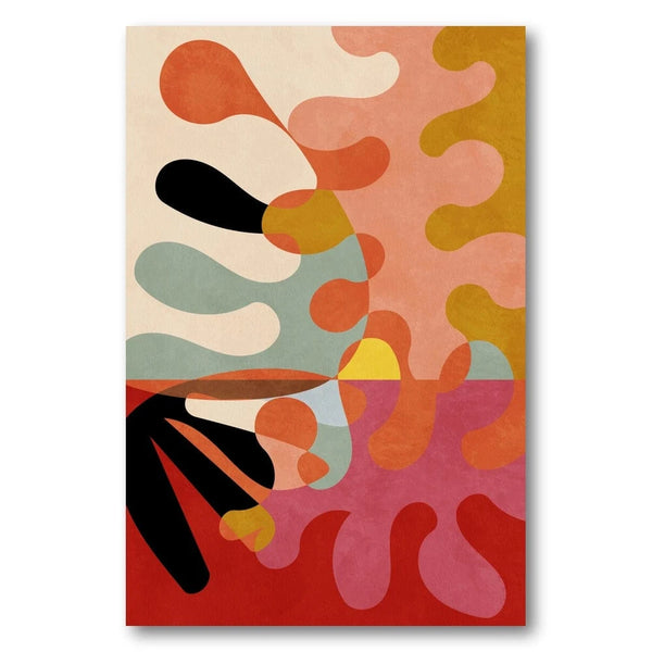 Warm Colors Geometry Art Print