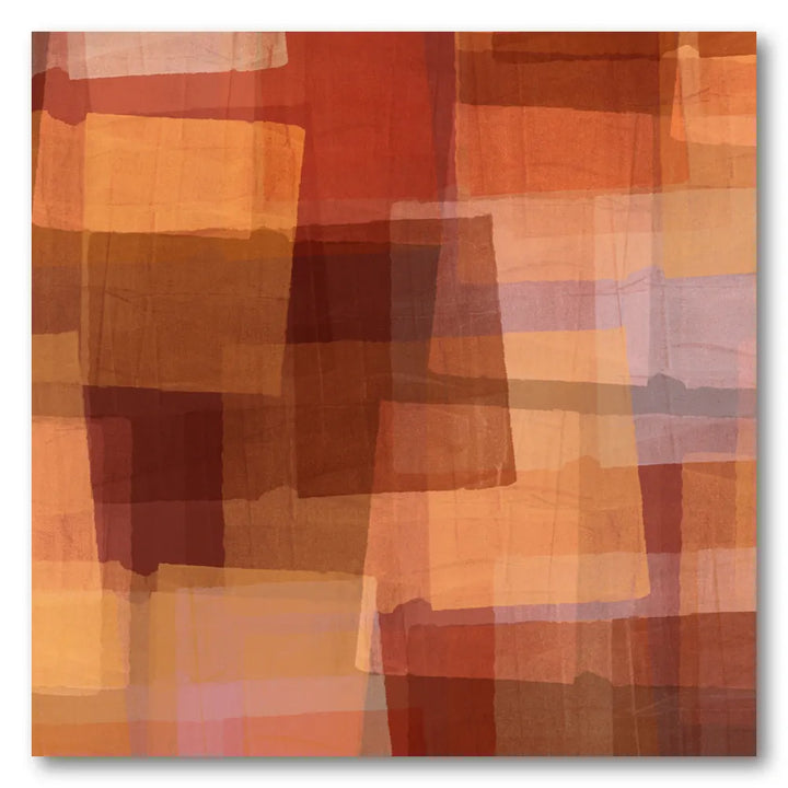 Warm Earthy Layers Art Print