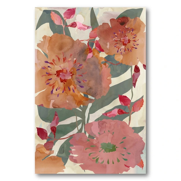 Warm Floral Blooms Art Print