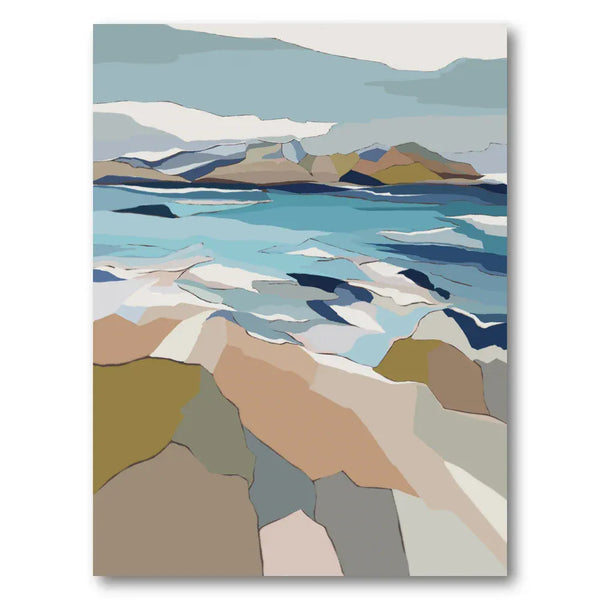 Coastal Serenity 2 Abstract Art Print