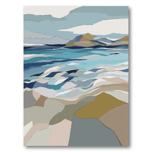 Coastal Serenity 1 Abstract Art Print