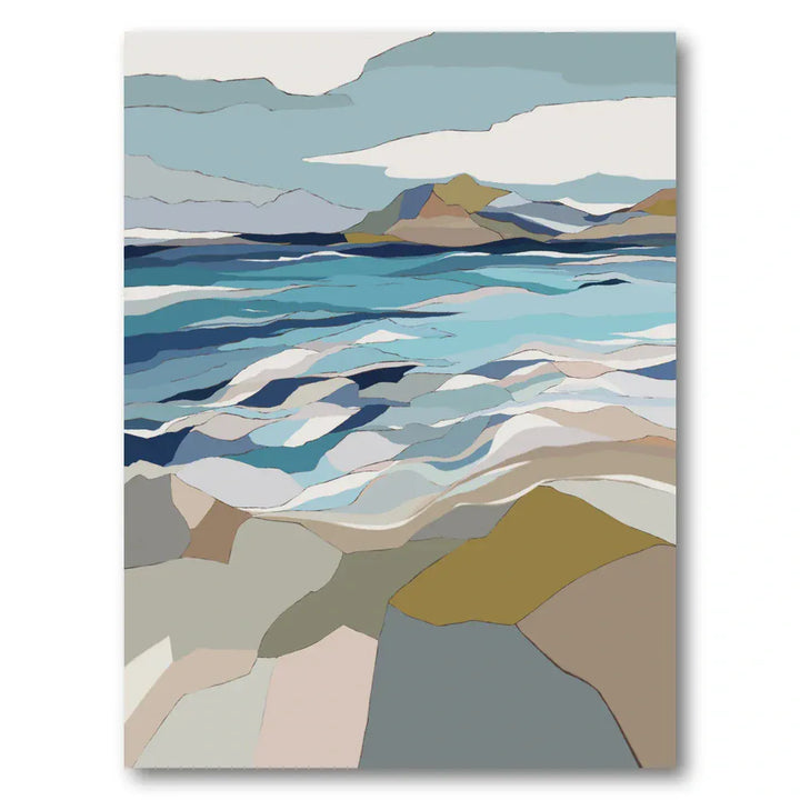 Coastal Serenity 1 Abstract Art Print