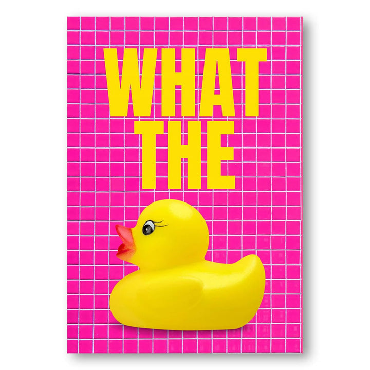 What the Duck - pop art Art Print