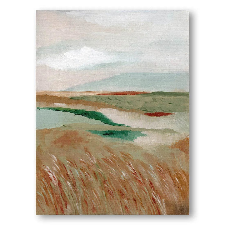 Wheat Meadow ll Abstract Landscape Art Print