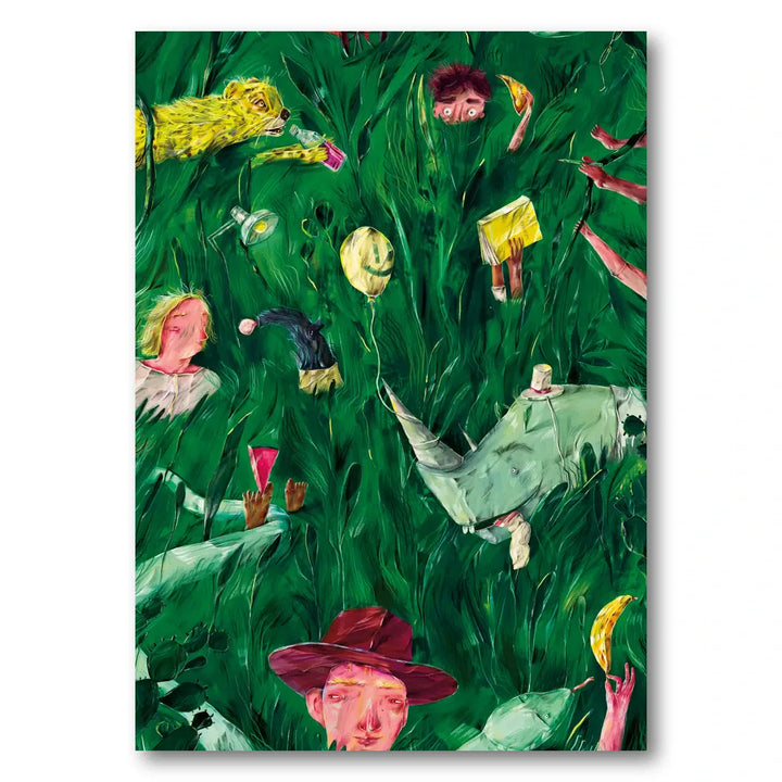 Whimsical Jungle World Art Print