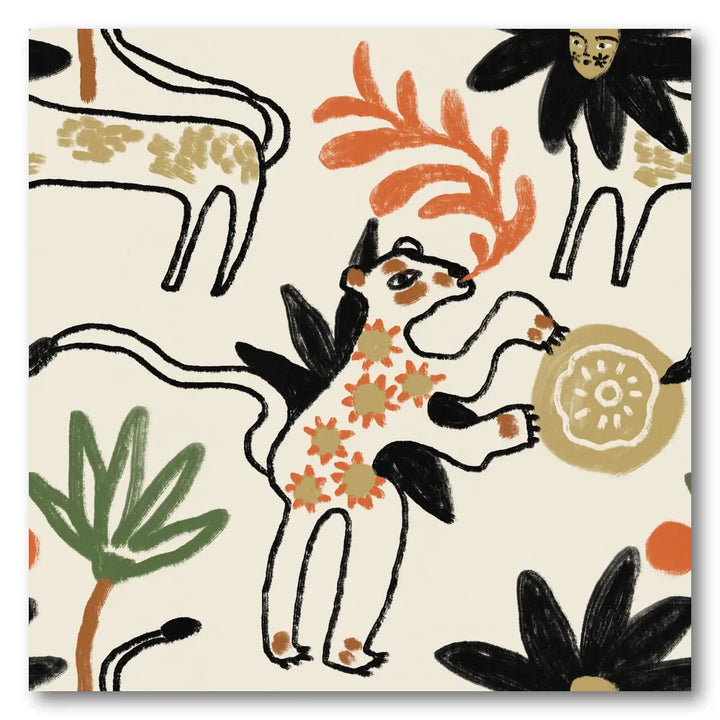 Whimsical Woodland Creatures Art Print