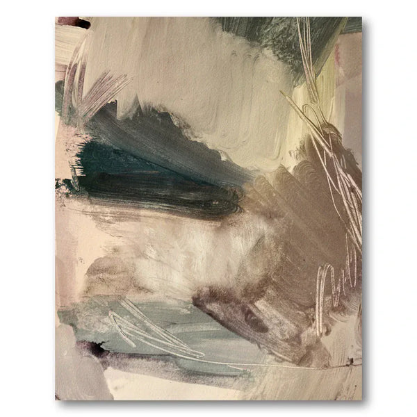 Muted Elegance Brushstroke Art Print