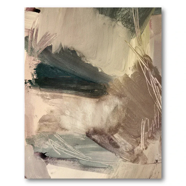Muted Elegance Brushstroke Art Print