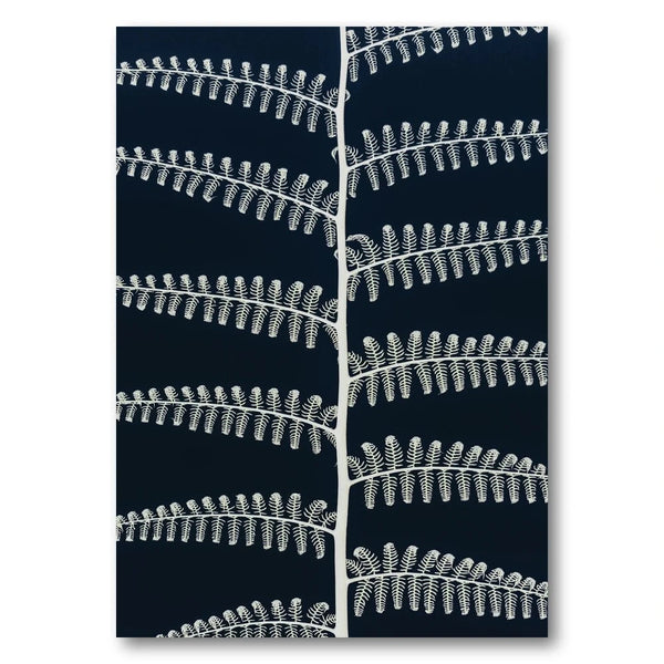 Ebon Ivory Fern Serenity Art Print