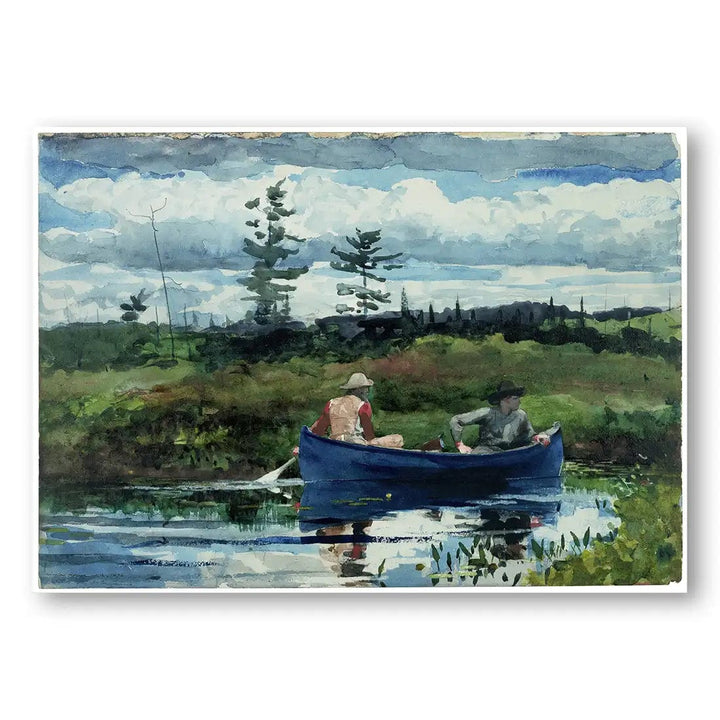 Blue Boat by Winslow Homer Vintage Landscape Art Print