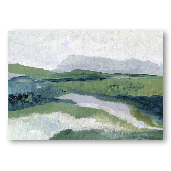 Winter View Landscape Art Print