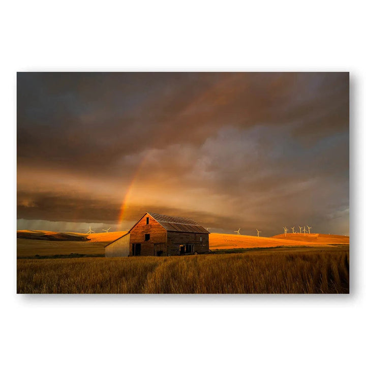 Barn Under Rainbow Photo Print