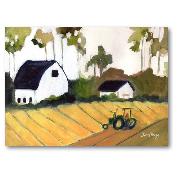 Working the Farm Fields Art Print