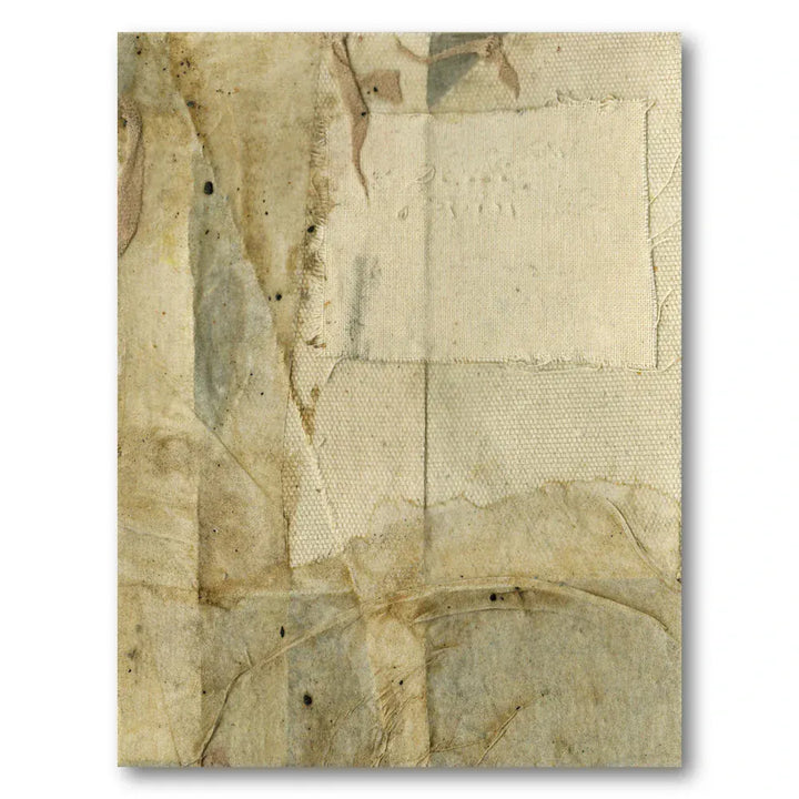 Worn Canvas Collage Art Print
