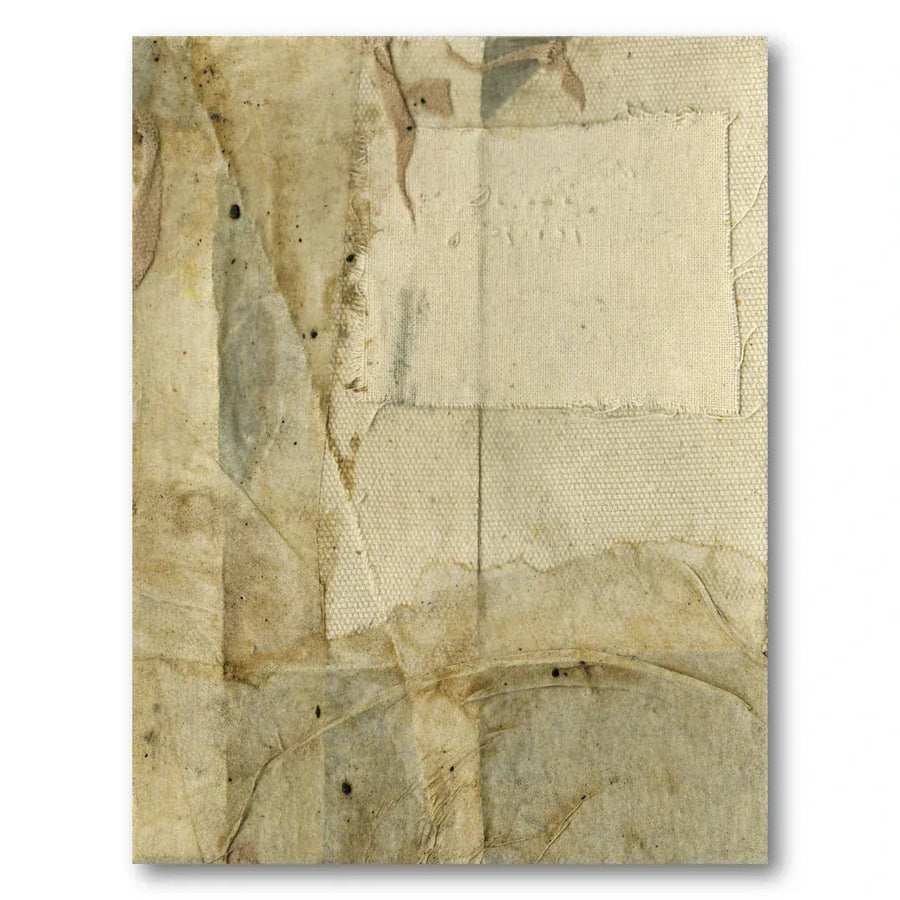 Worn Canvas Collage Art Print