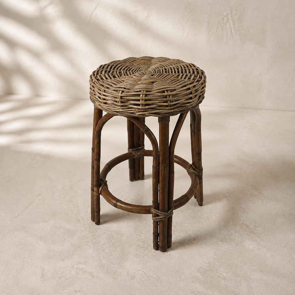 Rattan Counter Stool, studio view