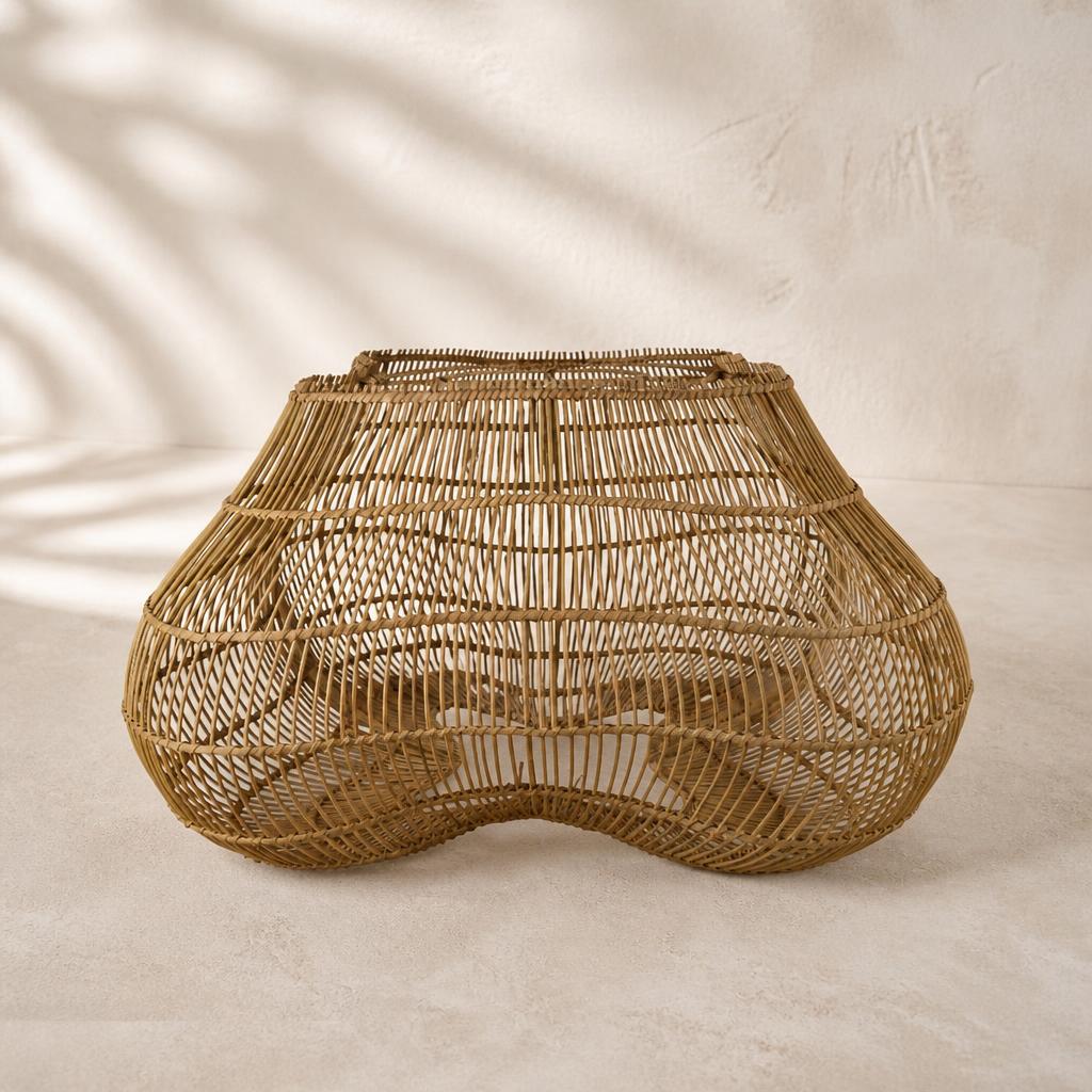 Butterfly Rattan Pendant Light, studio view