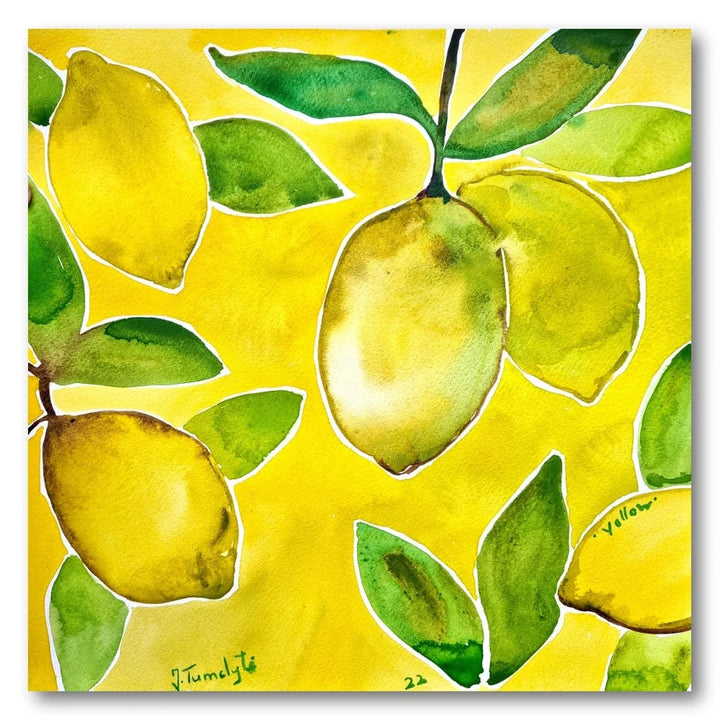 Vibrant Lemon Grove Art Print