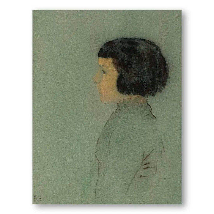 Young Woman in Profile Art Print