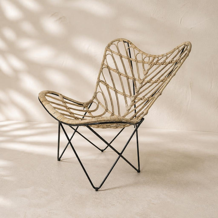 Rattan Butterfly Chair, studio view