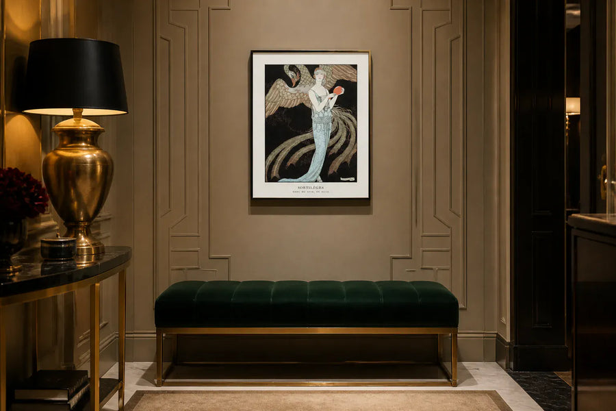 Sortileges Evening by George Barbier Art Print in a room setting