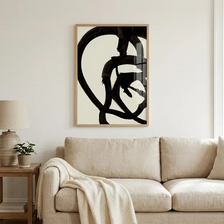 Room mockup featuring Atienne Abstract Contemporary Art Print 1