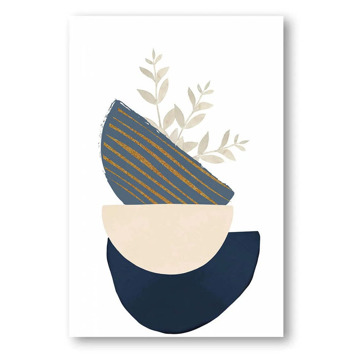 Boho Blue Growth Art Print