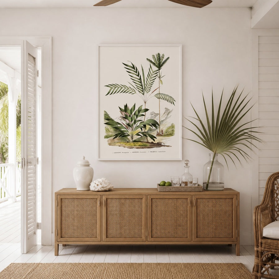 Brazilian Palms No. 12 Art Print in a room setting