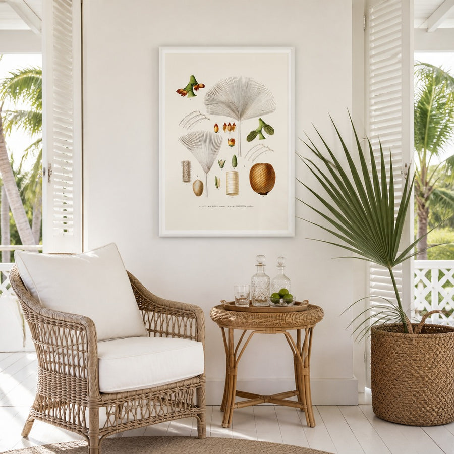 Brazilian Palms No. 16 Art Print in a room setting