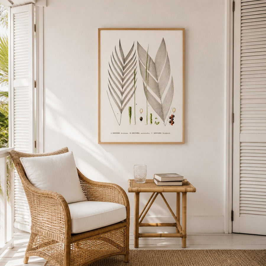 Brazilian Palms No. 18 Art Print in a room setting