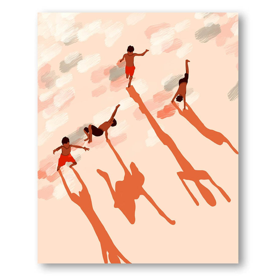 Playful Shadows Art Print
